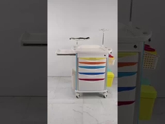 รถกระบะฉุกเฉินโรงพยาบาลที่มีล็อคกลาง พร้อมตัวถือกําจัดเข็มชั้นข้างที่เลื่อน