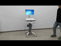 มือถือคอมพิวเตอร์การแพทย์ คาร์ท ความสูง ปรับค่า Laptop Workstation สําหรับ EMR