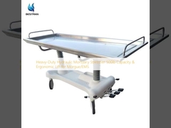 Heavy-Duty Hydraulic Mortuary Stretcher 500lb Capacity & Ergonomic Lift for Morgue/EMS