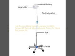 High-Precision Mobile Medical Examination Light With Focused LED Optics & 300mm Adjustable Column For Clinical And Surgical Use 