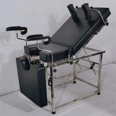10cm colchão Exame de ginecologia Sofá com Stirrups Manos de mão Suporte para ombro