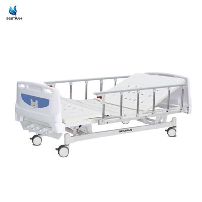 comprare Letto ospedaliero regolabile manuale a bassa manutenzione 5 Funzione 4 Letto di cura del paziente a manovella online manufacture