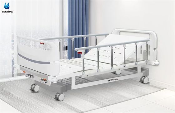 kopen Aluminium legering zijrails handmatig ziekenhuisbed met vergrendelingsmechanismen online manufacture