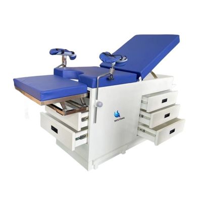Buy 5 Drawers Gynecological Examination Table Backrest Adjustable Paper Roll Holder Medical Couch online manufacture