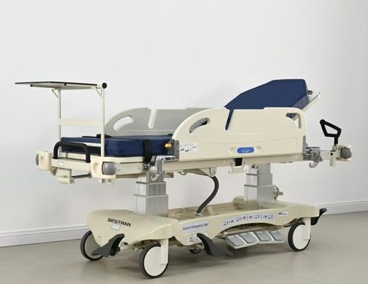 kopen Voetpedaalbesturing Elektrische patiënt ziekenhuis brancard Transport Bed Trolley mobiel online manufacture