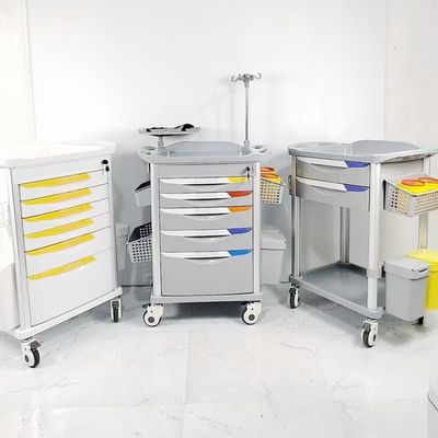 comprar Caminhão médico fácil de limpar com bloqueio central 6 gavetas Caminhão de medicamentos hospitalares online manufacture
