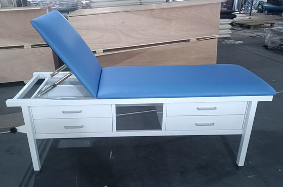 Buy Adjustable Patient Examination Table 4 Drawers Paper Roll Holder For Medical Treatment online manufacture