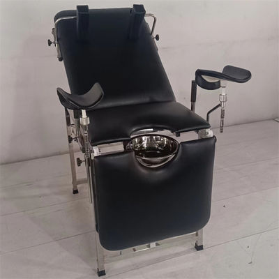 comprar Mesa de cirugía de acero inoxidable de ginecología de examen de la mesa de respaldo ajustable y apoyos de piernas online manufacture