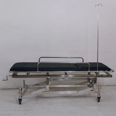 Beli Stainless Steel Patient Transport Trolley Tingkat Tulang Belakang yang Bisa Disesuaikan Untuk Penggunaan ICU Rumah Sakit online manufacture