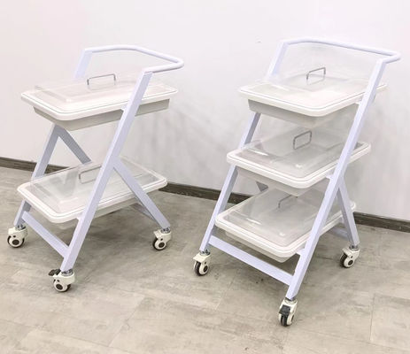 Buy Endoscopy Cart With 3 Trays Mobile Endoscope Storage Procedure Trolley online manufacture