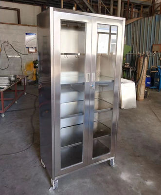 acheter Armoire médicale mobile en acier inoxydable à roues pour instruments et fournitures online manufacture