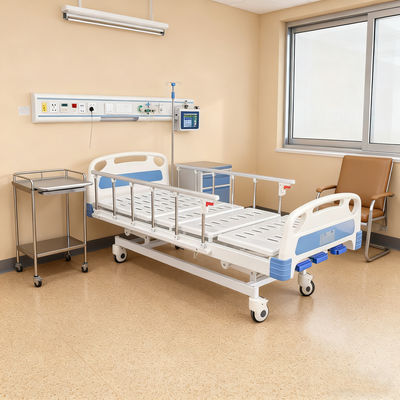 Buy Manual Adjustable Patient Bed With Detachable Head/Footboards & Quiet Casters With Brakes online manufacture