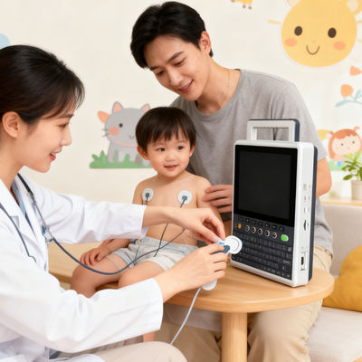 주문 HL7/DICOM 연결 및 Glasgow 알고리즘 지원을 갖춘 디지털 ECG 기계 online manufacture