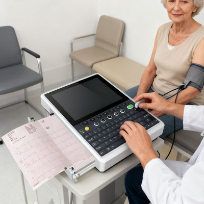 comprare Macchina ECG portatile con 1000+ memorizzazione dati e stampa diretta del rapporto A4 online manufacture