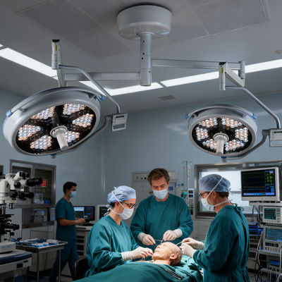 comprare Sala chirurgica ospedaliera Luce operativa da 140 W con oscuramento automatico in 8 fasi e irradiazione da 450 W/m2 online manufacture