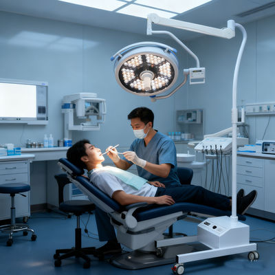 kaufen Mobile Chirurgie-Leuchte mit 7-Stunden-Notfallbatterie und 140.000 Lux online manufacture