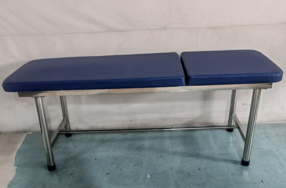 acheter Lit d'examen en acier inoxydable durable Table de traitement d'hôpital réglable avec support de papier online manufacture