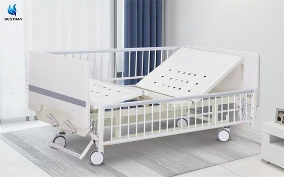 Full Length Side Rail Hospital Sick Bed , Medical Clinic Bed Adjustable Ergonomic Design