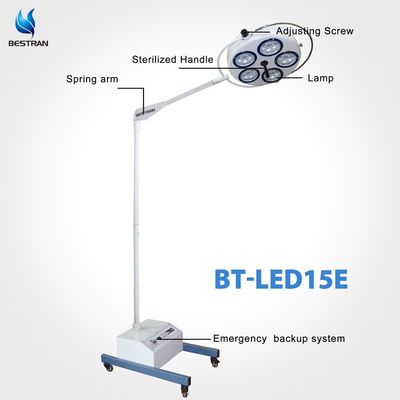 Custom Shadowless Surgical Light , Mobile Operating Theatre Light Emergency Time 7hrs
