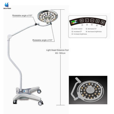 50000hrs Surgical Operating Room Lights Memory Function Floor Mobile Operating Lamp 45VA