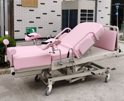 Manual Hospital Delivery Bed Baby Birth Recovery Hydraulic Controlled Height Adjustment