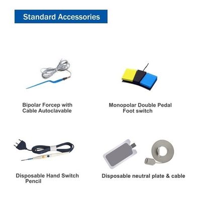 Monopolar Bipolar Surgical Equipment Electrosurgical Unit Diathermy Cautery Machine