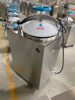 Electric Heated Vertical Hospital Sterilizer Machine with Drying Function Door Safety Lock