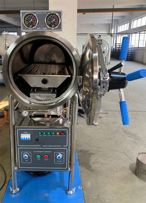 Horizontal Cylindrical Medical Sterilizer Machine With Stainless Steel Chamber Drying Function