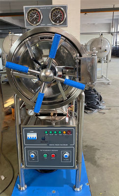 Horizontal Cylindrical Medical Sterilizer Machine With Stainless Steel Chamber Drying Function