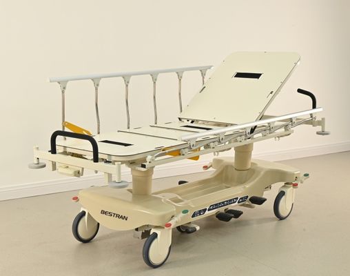 Full Body Radiolucent X Ray Transport Stretcher Hospital Hydraulic Patient Transfer Bed