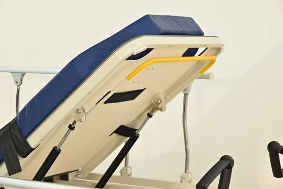 Hydraulic ICU Medical Transport Stretcher Adjustable Backrest Leg Rest X-Ray Compatible