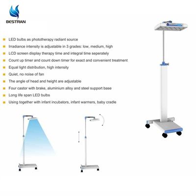 العلاج بالضوء LED العلاج الضوئي المولود حديثا رأس آلة و ارتفاع قابلة للتعديل ضوء علاج الصفراء