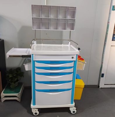 病院 麻酔 トロッキー 道具 荷台 5 収納 引き出し 頑丈 な 構造