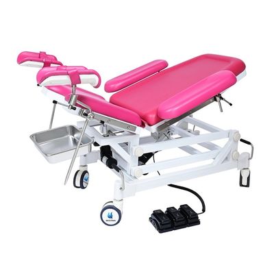 Two Section Electric Gynecology Examination Chair Backrest And Seat Section Adjustable