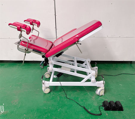Two Section Electric Gynecology Examination Chair Backrest And Seat Section Adjustable