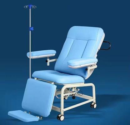 Adjustable Reclining Blood Collection Chair For Phlebotomy Procedures And Dialysis Centers