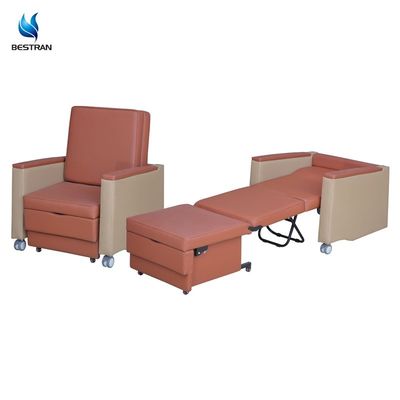 Folding Patient Companion Chair Bed For Family Attendant Caregiver Sleeping Waterproof Mattress