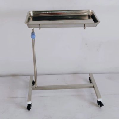 Edelstahl Mayo-Tisch Chirurgische Instrumente Tisch Höhenverstellbarer Halter Sterile Vorräte