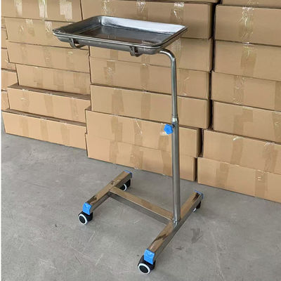 Edelstahl Mayo-Tisch Chirurgische Instrumente Tisch Höhenverstellbarer Halter Sterile Vorräte