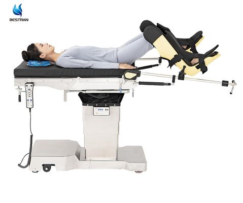 Electric Hydraulic Radiolucent Operating Table Extra Low Height For C-ARM And X-RAY
