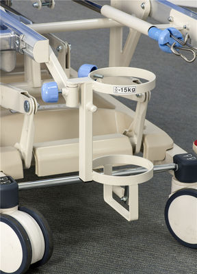 Système de levage manuel des rails pliables pour le transfert des brancards