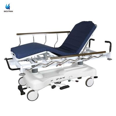 Radiolucent Hydraulic Patient Trolley Full Body Imaging Compatible For X-ray/CT/MRI