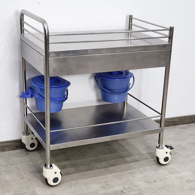 Chariot médical en acier inoxydable de qualité chirurgicale avec tiroirs pour les soins de santé