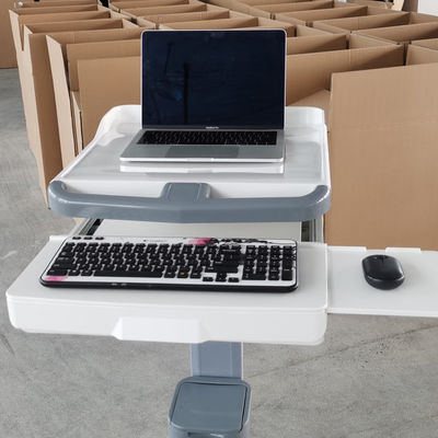 Chariot médical ergonomique pour ordinateur portable, poste de travail mobile pour hôpitaux