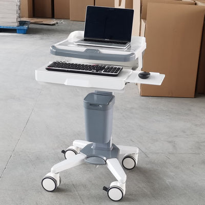Chariot médical ergonomique pour ordinateur portable, poste de travail mobile pour hôpitaux