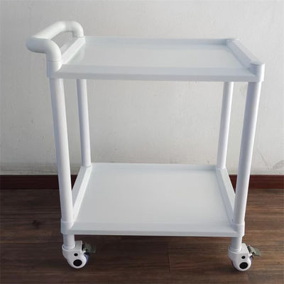 Medical Plastic Utility Cart Disassemble & Assemble Design Portable Supply Trolley