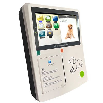Veterinary 3-Channel ECG Machine 7" Touchscreen, Auto Analysis & USB Storage