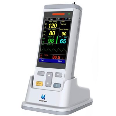 Monitor de sinais vitais portátil SpO2 NIBP TEMP PR Modos para monitoramento em casa em clínicas