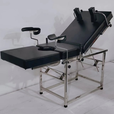 3 Section Gynecological Exam Table With Waste Basin Leg Shoulder Holders Waterproof Mattress