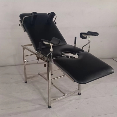 Adjustable OB / GYN Examination Couch Integrated Waste Pan Leg / Shoulder Supports Waterproof Pad